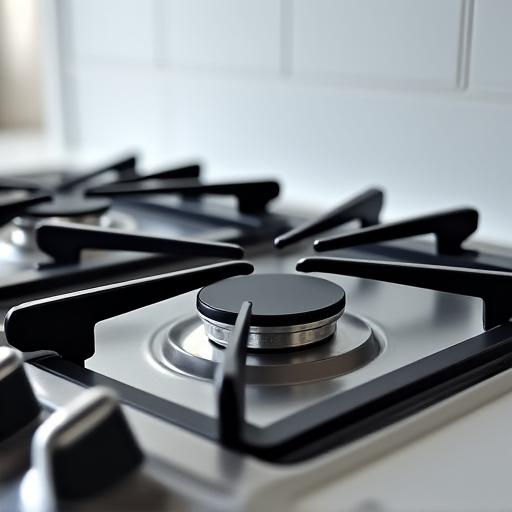 Grease-free kitchen stove top after cleaning